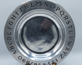 Wilton Child's Alphabet Pewter Plate