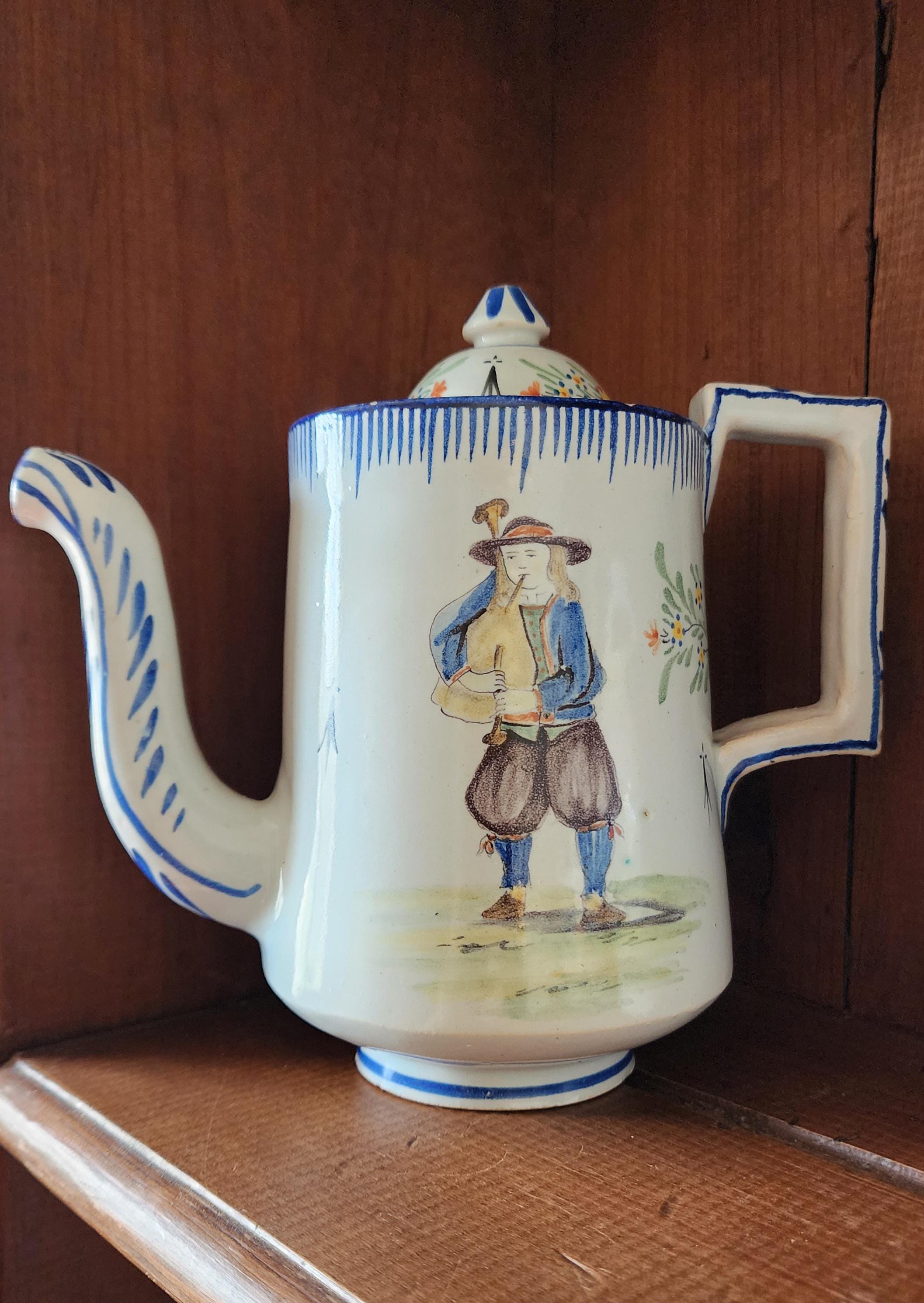 Quimper Teapot - Etsy