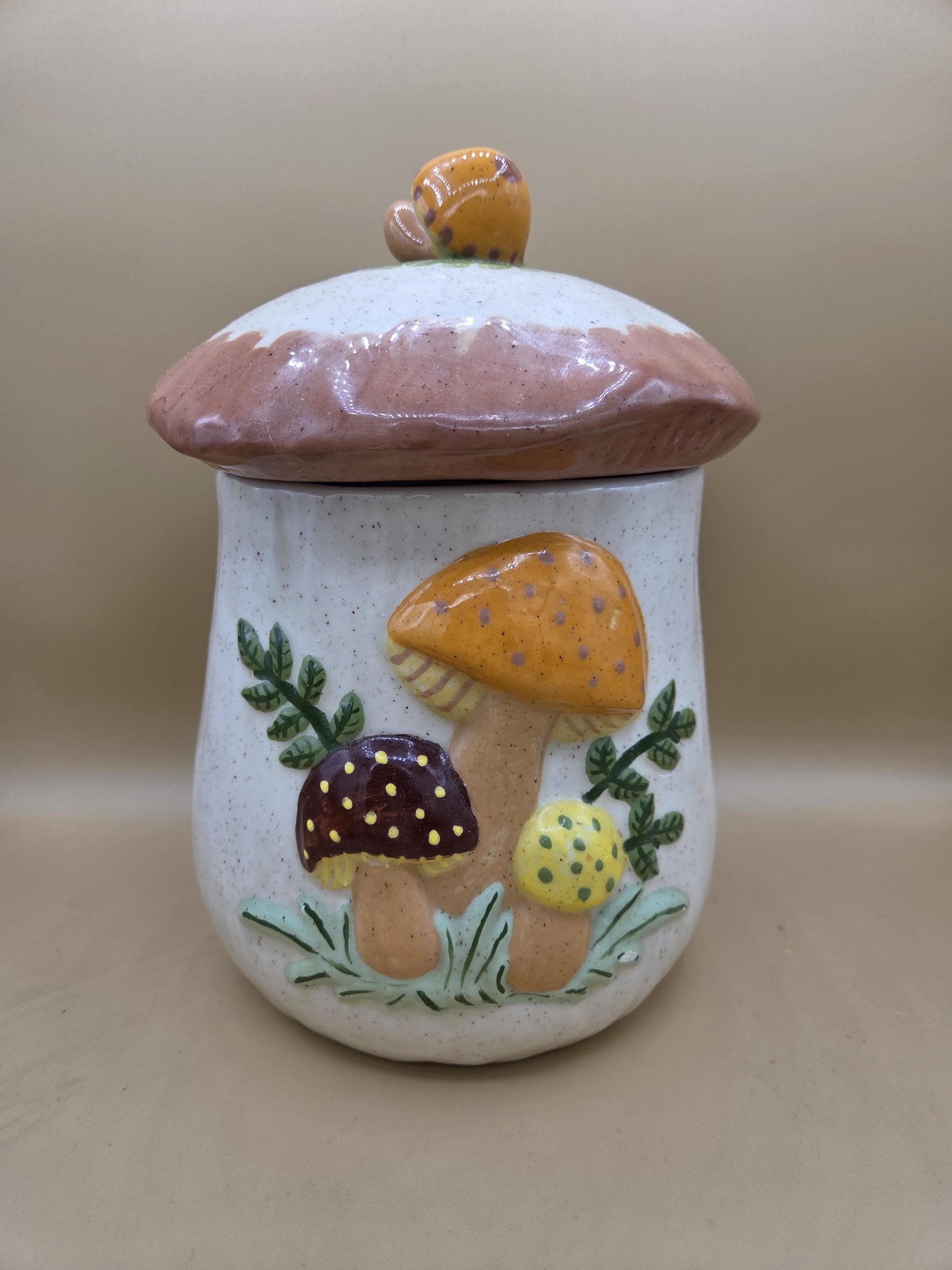Mushroom Canister Set 1970s - Etsy