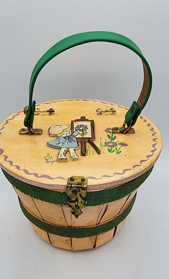 1960s child's bucket purse