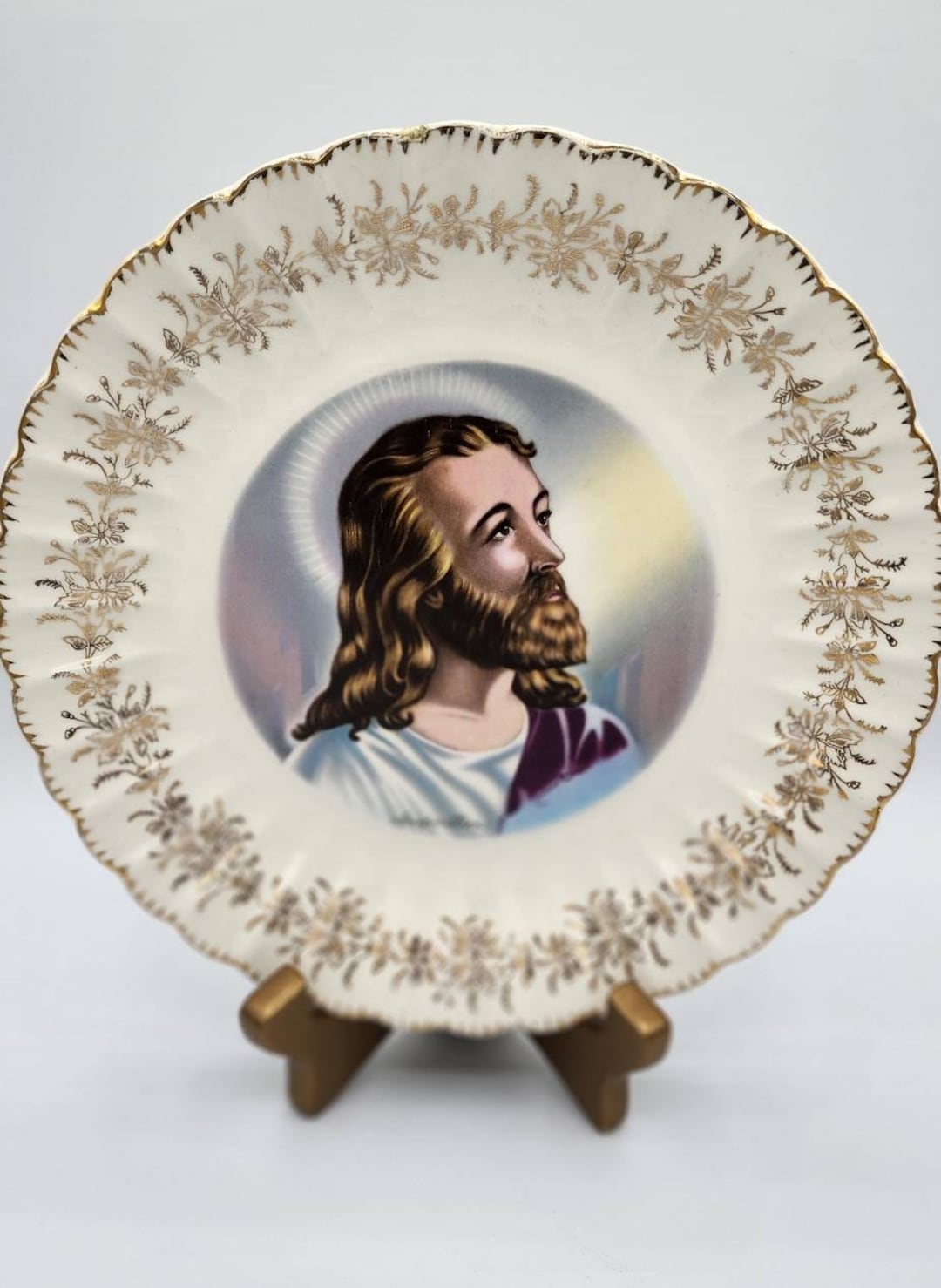 Jesus inspiration Plate by the Sanders Etsy