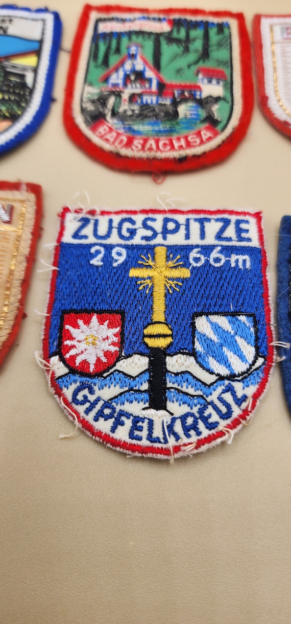 Set of vintage German travel patches - image 5