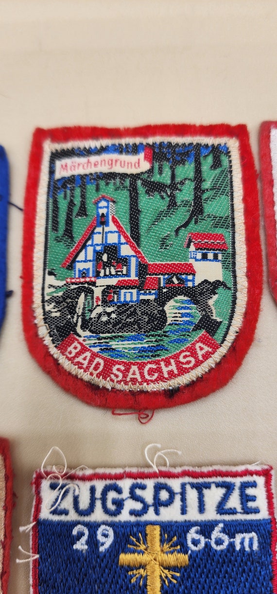 Set of vintage German travel patches - image 2