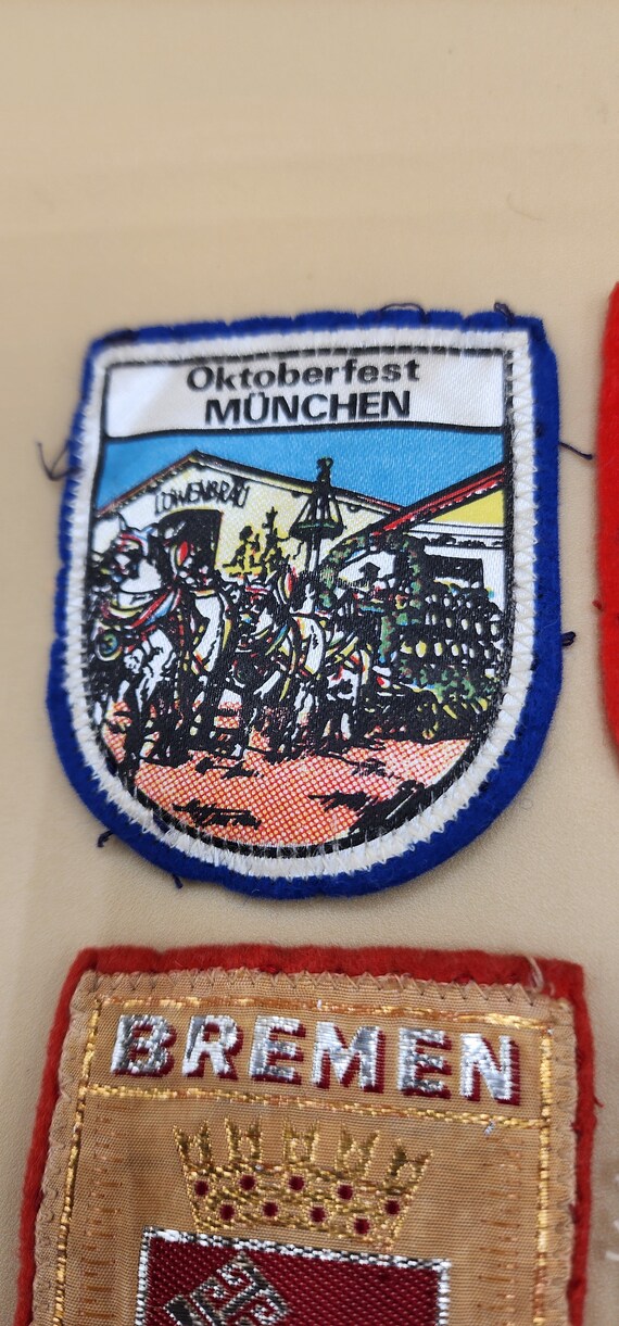 Set of vintage German travel patches - image 4