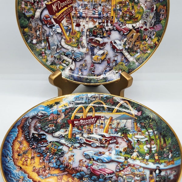 Mcdonalds Collector Plates Etsy