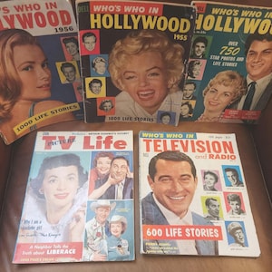 1956-1959 Who&#39;s Who in Hollywood TV Life mags