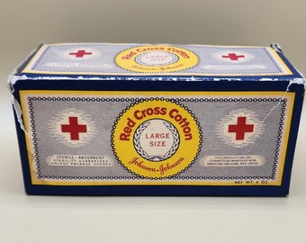 Vintage WW2 Red Cross box bandages