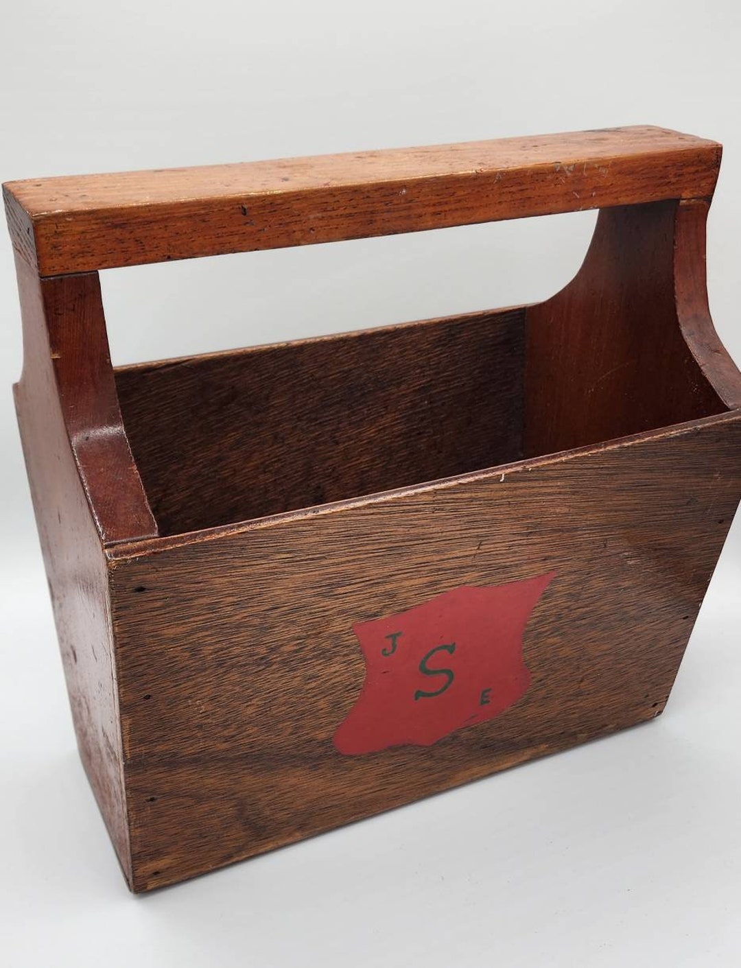 1960s Wooden Tool Box Caddy Handmade Etsy