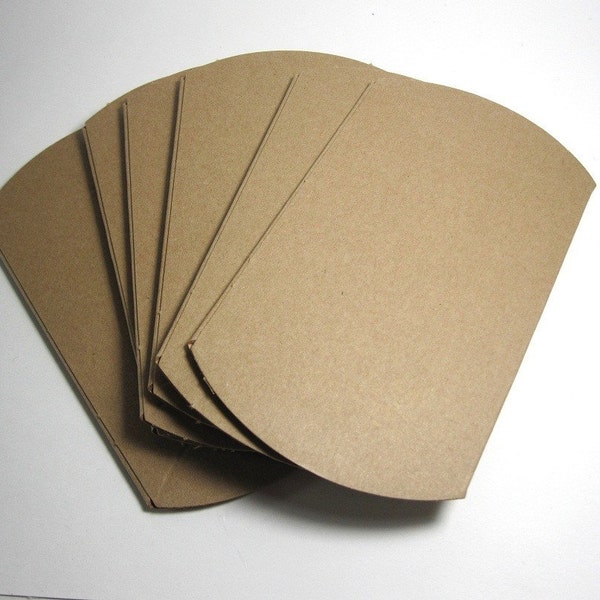 Plain Kraft Pillow Boxes - Wholesale, three dozen (36 boxes)