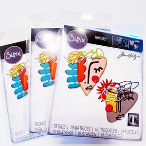 Sizzix | Tim Holtz | Abstract Faces Thinlits Die Set