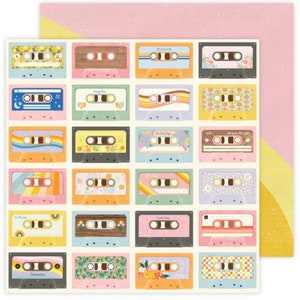 Jen Hadfield/Flower Child/Groove Thing Papel de 12 x 12