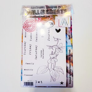 AALL and Create | バイオレット ジャーナル スタンプ セット