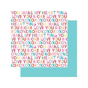 boul. Bella | Notre chanson d'amour | Papier XOXO 12 x 12