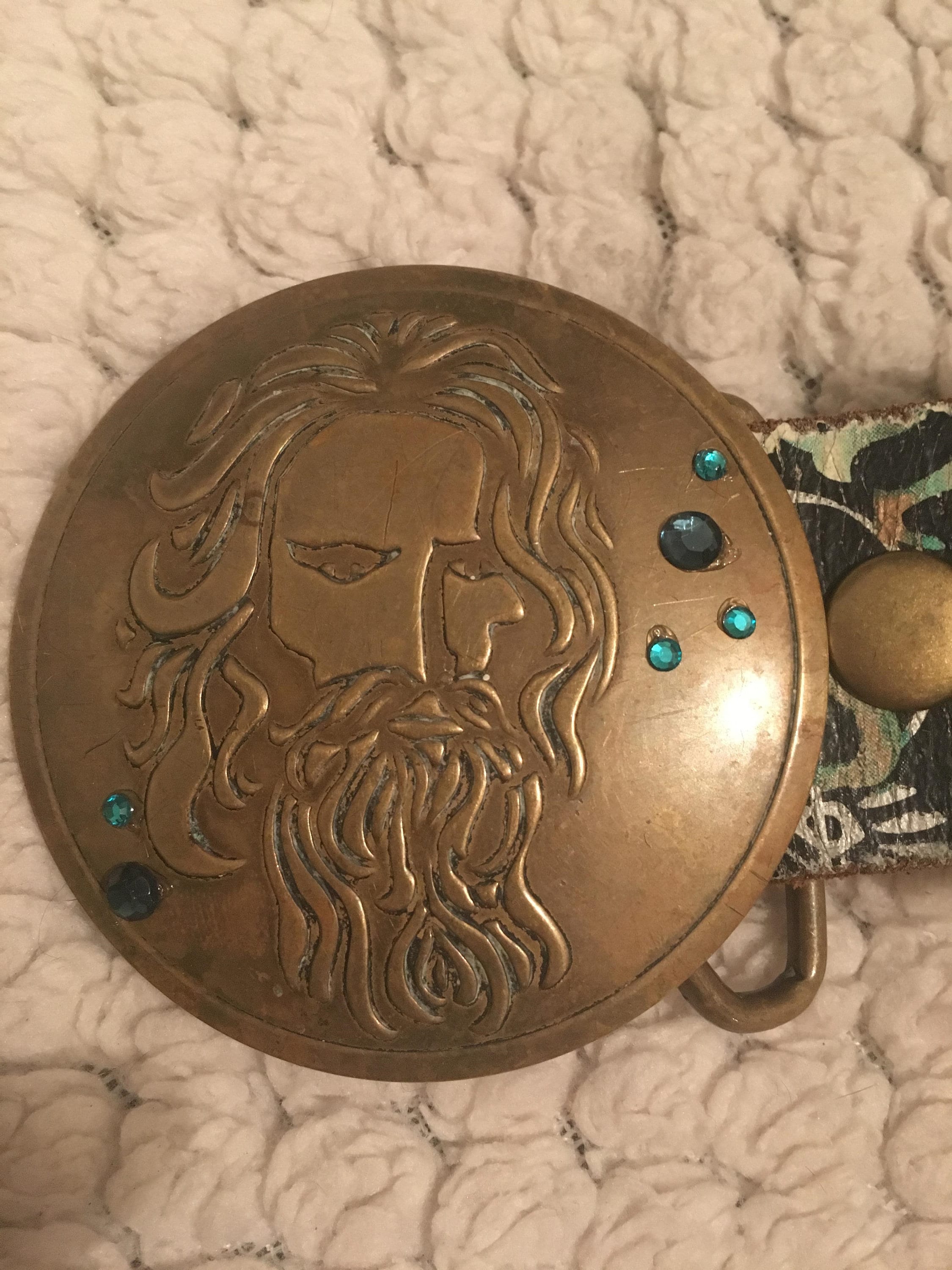 Vintage 70s Jesus Christ Superstar Artisan Belt Buckle Broadway Musical Opera On this day in 1971, Jesus Christ Superstar opened on  main image 3