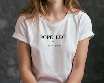 Pope Leo T-Shirt: Timeless Faith Catholic Unisex Tee