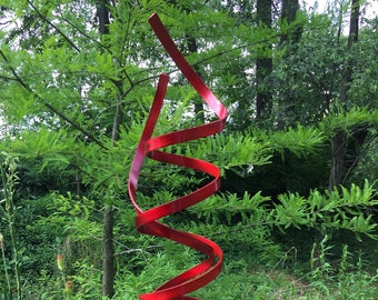 Modern Abstract Aluminum  Metal Sculpture Garden Sculpture In/Outdoor by Andre' **Free Shipping**