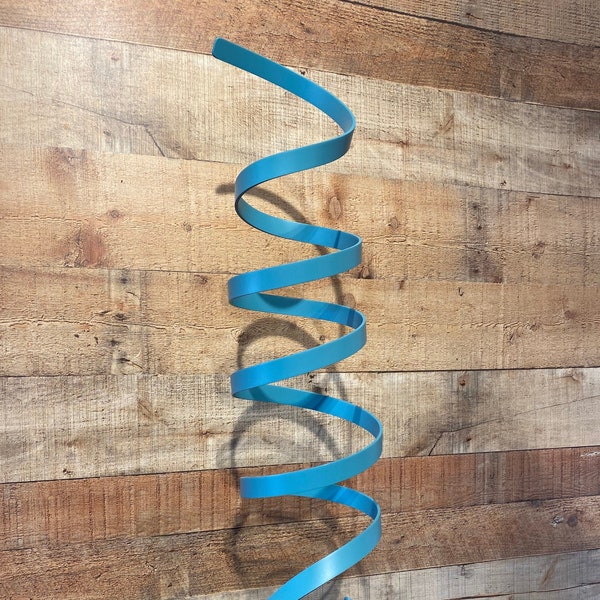 Modern Abstract Aluminum Metal Sculpture Teal Garden Sculpture In/Outdoor by Andre' FREE SHIPPING