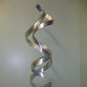 Aluminum Sculpture &#39;Lovers Entwined&#39;  Modern Abstract Aluminum  Metal Sculpture Garden Sculpture In/Outdoor by Andre&#39; **Free Shipping**
