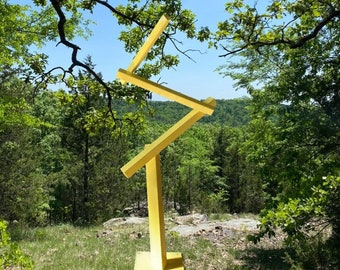 Modern Abstract  Steel Metal Sculpture Garden Sculpture **PICK YOUR COLOR** In/Outdoor by Andre' *Free Shipping*
