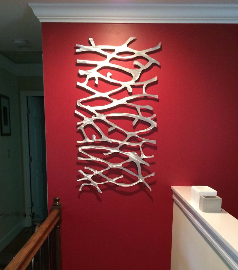 Metal Wall Art.sculpture. Abstract Wall Sculpture. Metallic Etsy