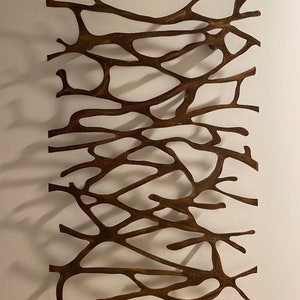 Metal Wall Art Sculpture  Abstract Wall Sculpture Patina Steel 24 x 16 *FREE SHIPPING*