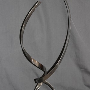 Modern Abstract Stainless Steel Metal Sculpture Garden Sculpture In/Outdoor by Andre'