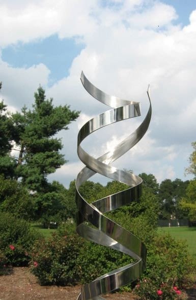 Modern Abstract Stainless Steel Metal  Sculpture Garden Sculpture In/Outdoor by Andre' *Free Shipping*
