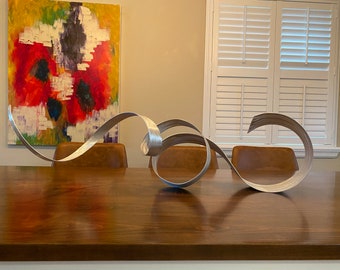 Modern Abstract Aluminum Metal Sculpture Garden Sculpture In/Outdoor by Andre' *Free Shipping*