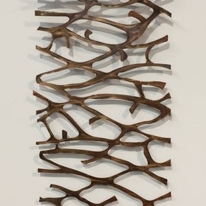 Metal Wall Art Sculpture  72 x 40 Abstract Wall Sculpture Metallic Home Decor Patina Steel  &quot;FREE SHIPPING&quot;