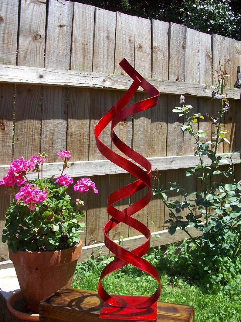 Modern Abstract Aluminum Metal Sculpture Garden Sculpture Etsy