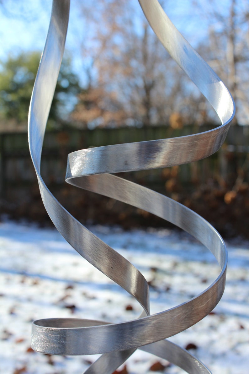 Modern Abstract Stainless Steel Metal Sculpture Garden Sculpture In/Outdoor by Andre' FREE SHIPPING image 7