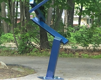 Modern Abstract  Steel Metal Sculpture Garden Sculpture **PICK YOUR COLOR** In/Outdoor by Andre' *Free Shipping*