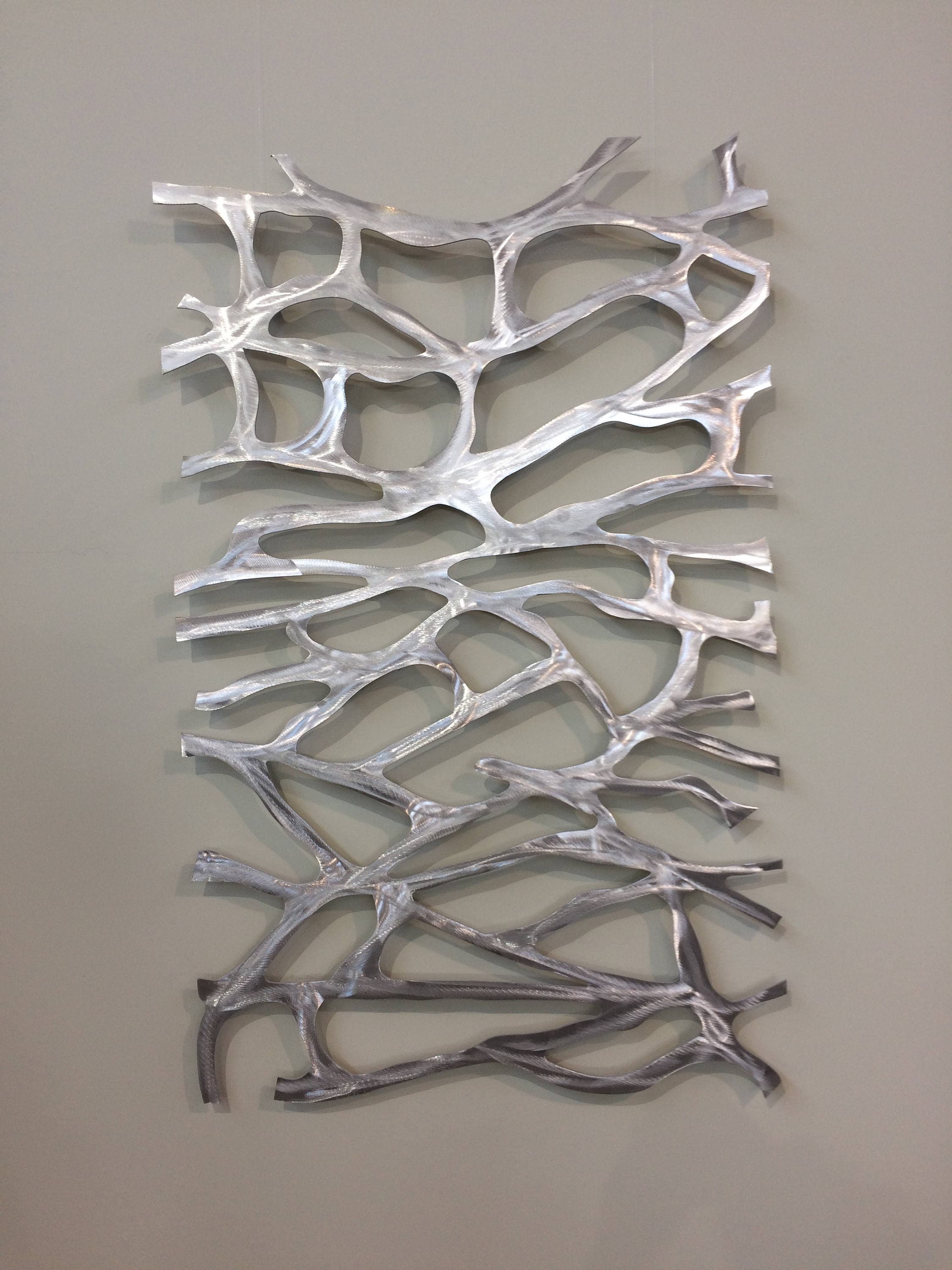 Abstract metal wall art deals