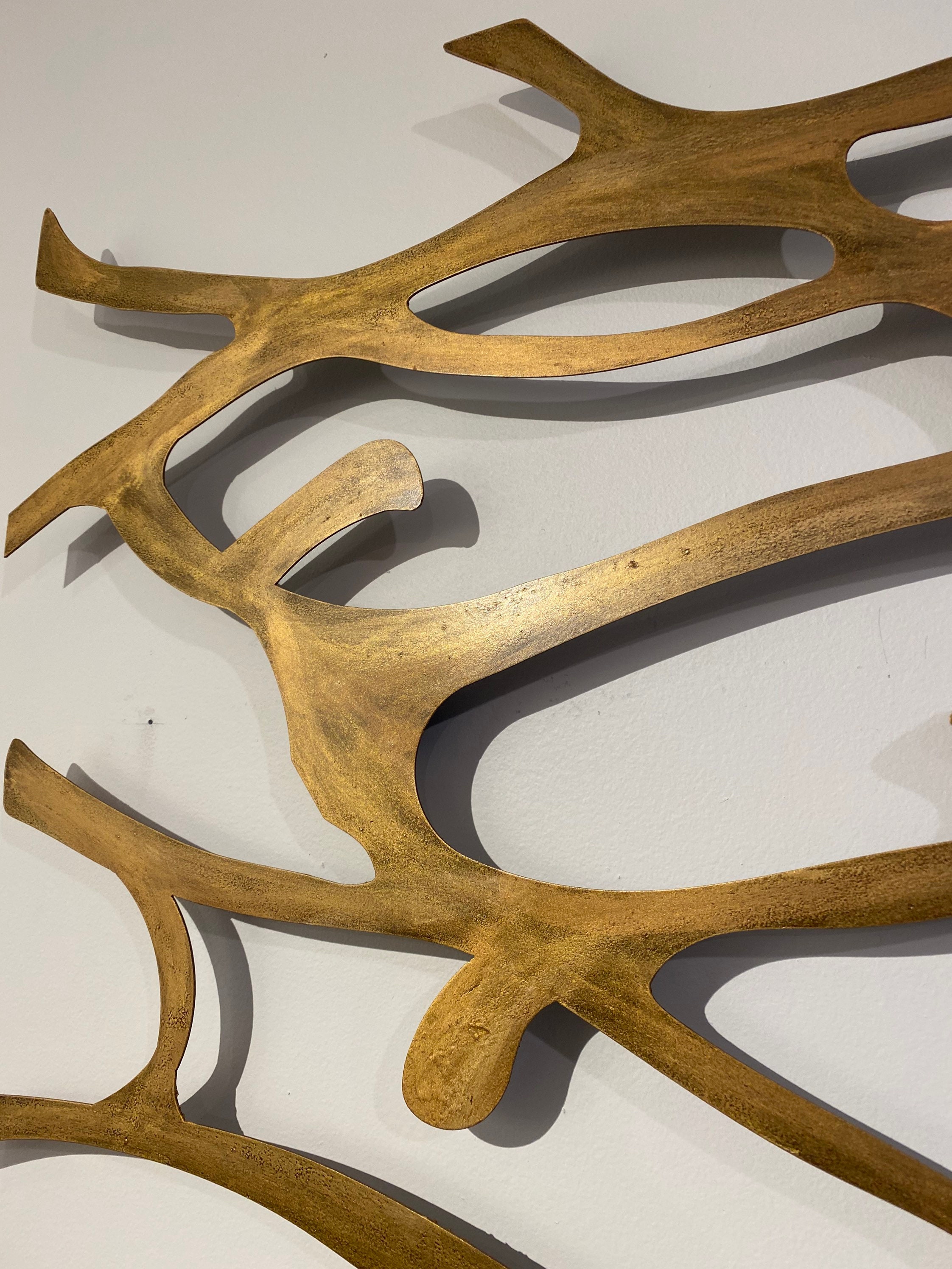 Metal Wall Art Sculpture Abstract Wall Sculpture Metallic | Etsy