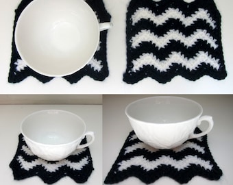 Chevron Coasters Crochet Pattern