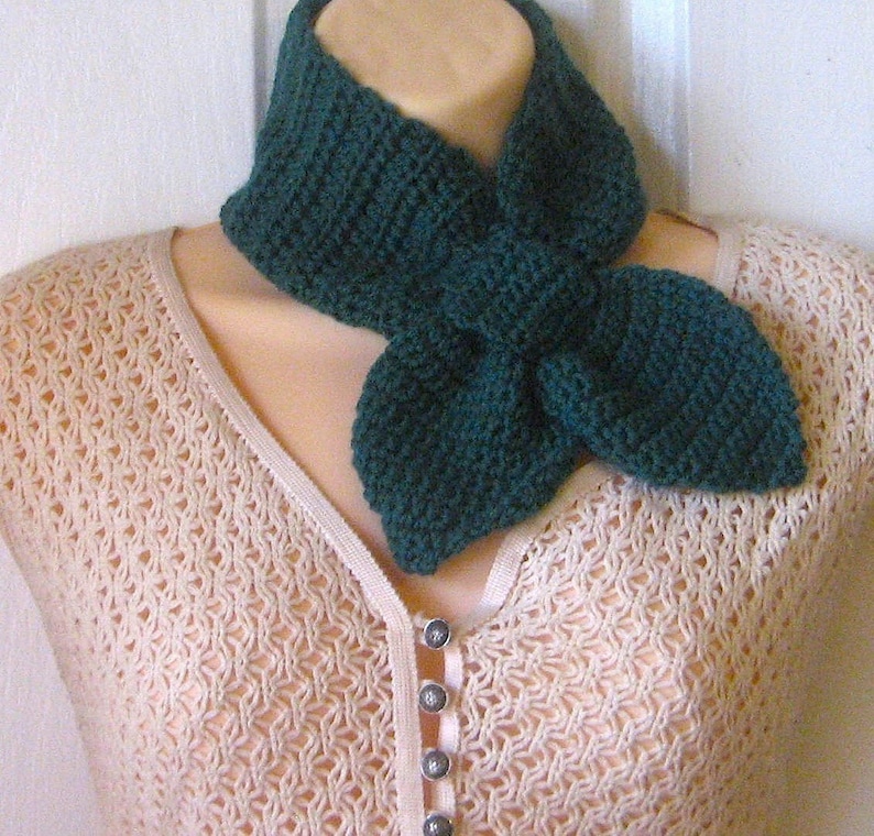 Crochet Pattern Ascot Scarf Permission to sell finished items image 2