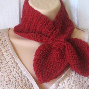 Crochet Pattern Ascot Scarf Permission to sell finished items image 1