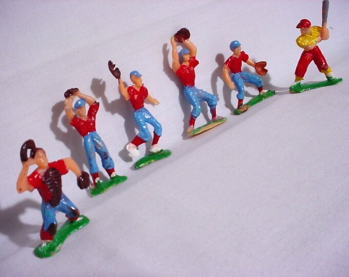 Vintage Baseball Team Players Cake Topper Decorations Etsy