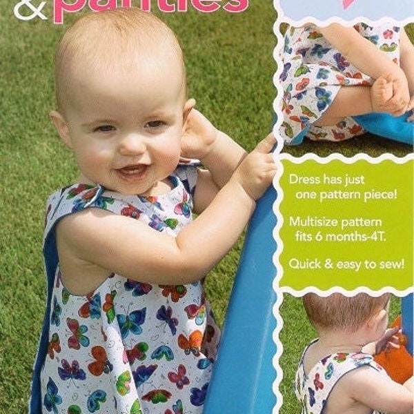 Reversible Sundress and Bloomers PDF Pattern 6 months - 4T