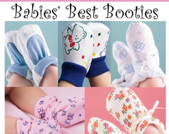 Babies Best Booties E-pattern.  Multisize preemie-18 months.