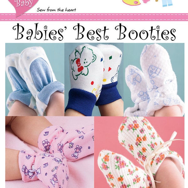 Babies Best Booties E-pattern.  Multisize preemie-18 months.