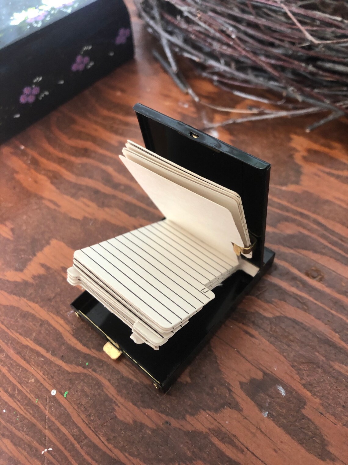 Vintage Miniature Mechanical Tab Address Keeper Phone Book Etsy