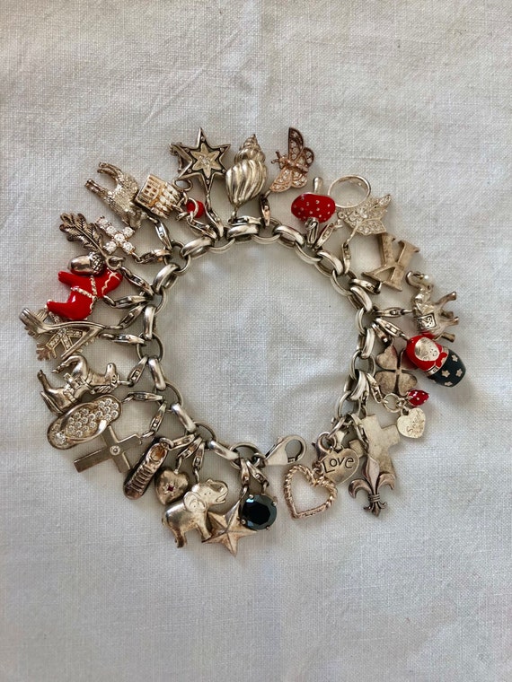 THOMAS SABO Silver Rose Quartz Bead Charm Bracelet A2130-067-9
