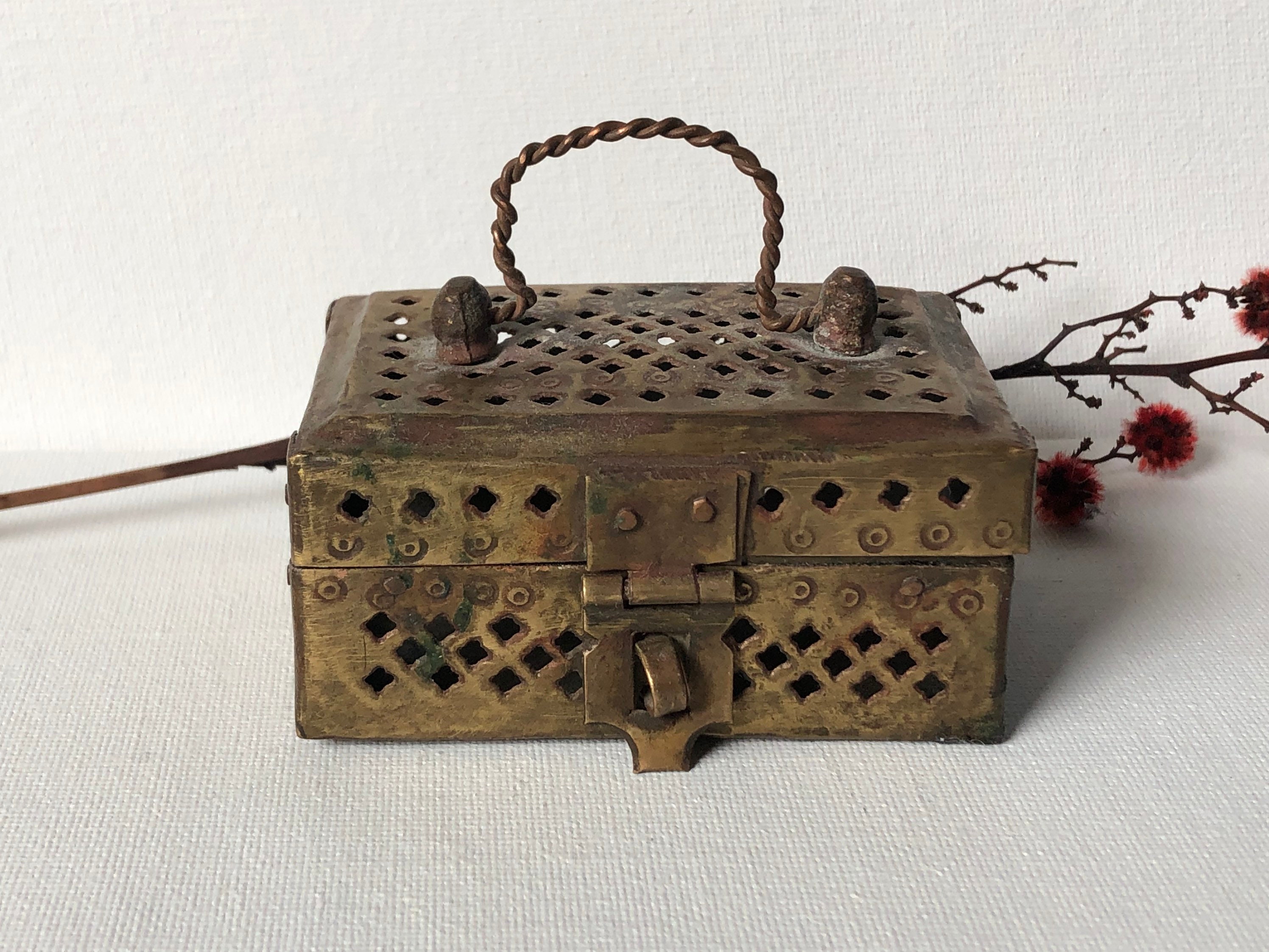 Antique Brass Cricket Box From India Etsy UK