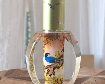 Vintage asiatische Parfüm Flasche mit Vogel-Motiv