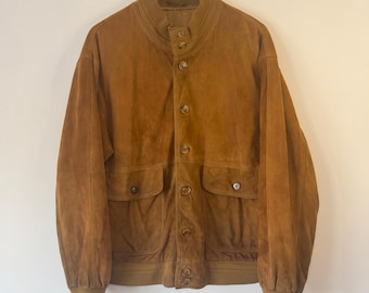 Oversized suède bomberjack (heren l/vrouw xl)
