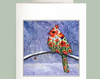 Cardinal - Set of 6 Note Cards