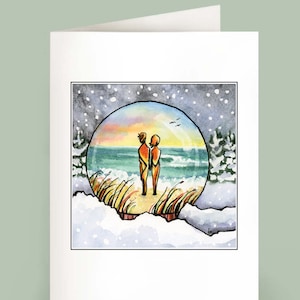 Snow Globe - Set of 6 Note Cards