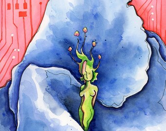 Motherboard - 12x16 - Original Watercolor