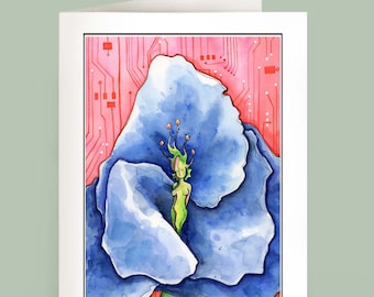 Motherboard - six note cards - recycled paper